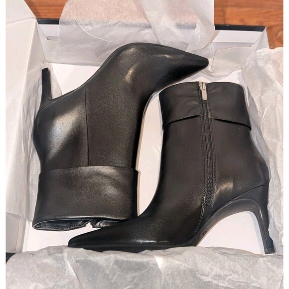 Nine West Size 8.5 M Gola Black Heeled Women's Boots with Stiletto Heel NIB - Picture 8 of 10